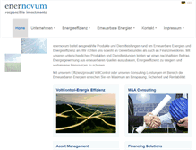 Tablet Screenshot of enernovum.com